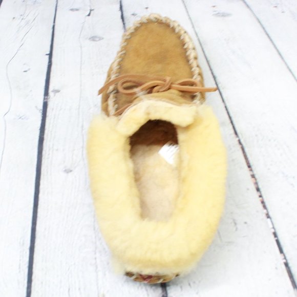 LL BEAN Lined Wicked Good Moccasin Slippers Sz 9 - Picture 9 of 9